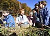 PHOTOS: Dummerston first-graders prepare school garden beds